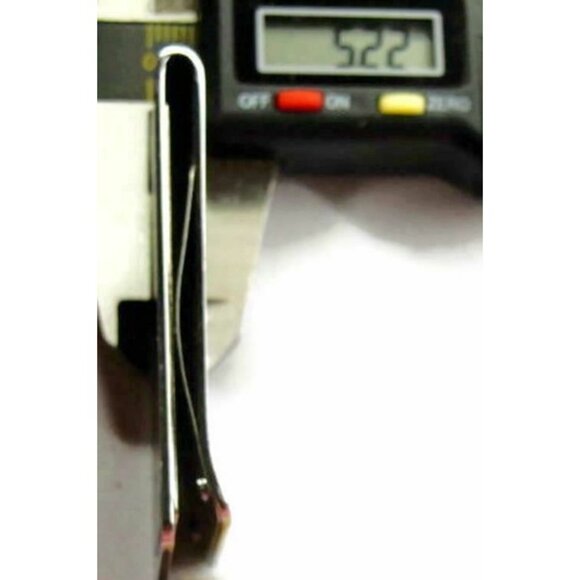 Money Clip Silver Tone & Black Wallet Credit Card Cash ID Holder - Picture 5 of 5